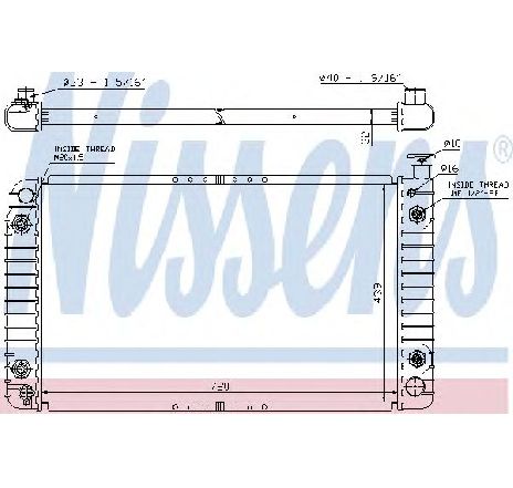 Radiator, racire motor NISSENS 60958</br>Piesa auto pentru Radiator racire apa/ ulei Radiator, racire motor NISSENS 60958</br>Piesa auto pentru Radiator racire apa/ ulei