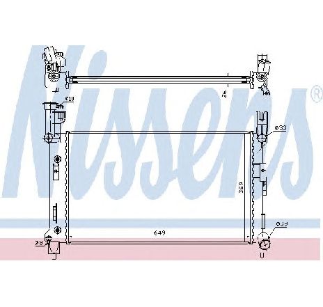 Radiator, racire motor NISSENS 60996A Radiator, racire motor NISSENS 60996A