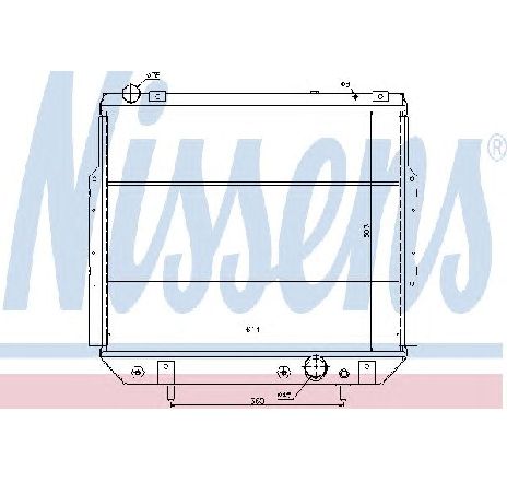 Radiator, racire motor NISSENS 61013 Radiator, racire motor NISSENS 61013