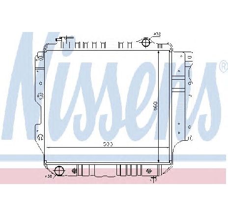 Radiator, racire motor NISSENS 61015 Radiator, racire motor NISSENS 61015