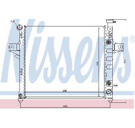 Radiator, racire motor NISSENS 61023 Radiator, racire motor NISSENS 61023