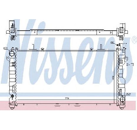 Radiator, racire motor NISSENS 61025 Radiator, racire motor NISSENS 61025