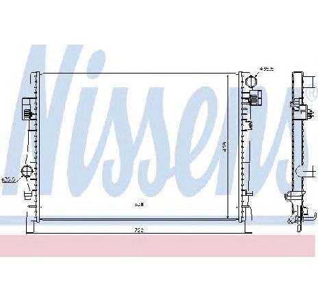 Radiator, racire motor NISSENS 61027 Radiator, racire motor NISSENS 61027