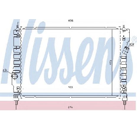 Radiator, racire motor NISSENS 61628 Radiator, racire motor NISSENS 61628
