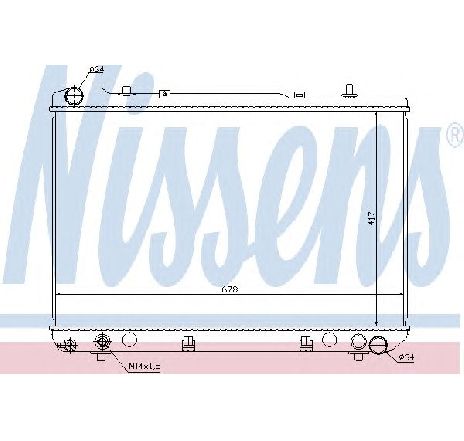 Radiator, racire motor NISSENS 61640 Radiator, racire motor NISSENS 61640