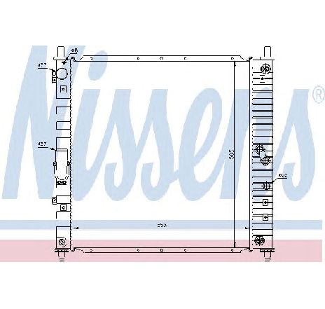 Radiator, racire motor NISSENS 61643 Radiator, racire motor NISSENS 61643