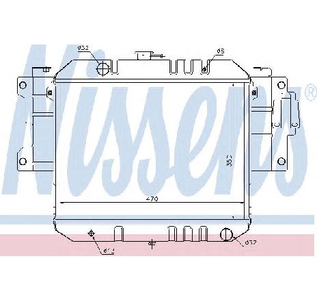 Radiator, racire motor NISSENS 61733 Radiator, racire motor NISSENS 61733