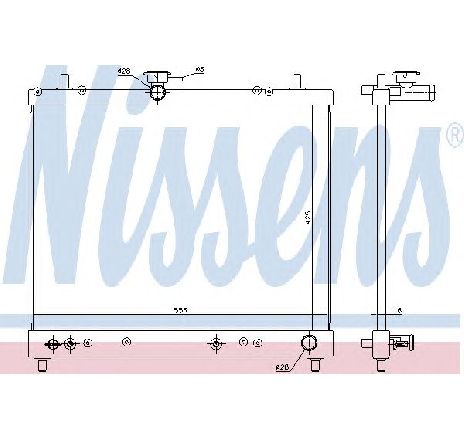 Radiator, racire motor NISSENS 617402 Radiator, racire motor NISSENS 617402