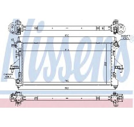 Radiator, racire motor NISSENS 617879</br>Piesa auto pentru Radiator racire apa/ ulei Radiator, racire motor NISSENS 617879</br>Piesa auto pentru Radiator racire apa/ ulei