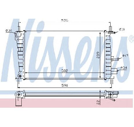 Radiator, racire motor NISSENS 620821</br>Piesa auto pentru Radiator racire apa/ ulei Radiator, racire motor NISSENS 620821</br>Piesa auto pentru Radiator racire apa/ ulei