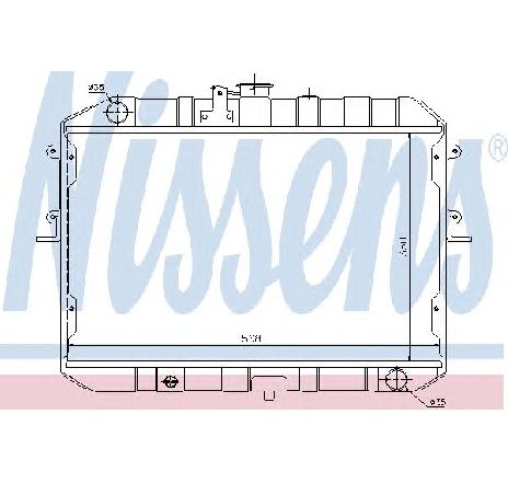 Radiator, racire motor NISSENS 62381 Radiator, racire motor NISSENS 62381