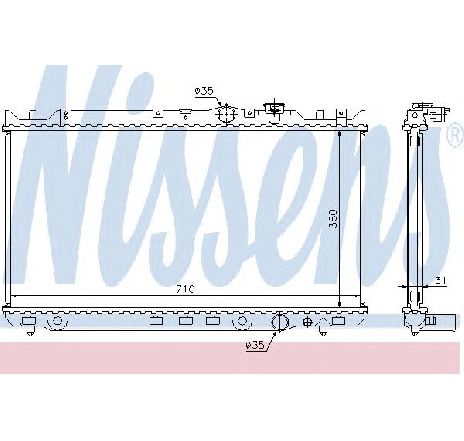 Radiator, racire motor NISSENS 62434</br>Piesa auto pentru Radiator racire apa/ ulei Radiator, racire motor NISSENS 62434</br>Piesa auto pentru Radiator racire apa/ ulei
