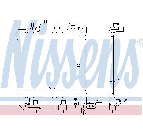 Radiator, racire motor NISSENS 62459 Radiator, racire motor NISSENS 62459
