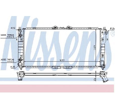 Radiator, racire motor NISSENS 62486A Radiator, racire motor NISSENS 62486A