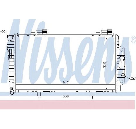 Radiator, racire motor NISSENS 62522 Radiator, racire motor NISSENS 62522