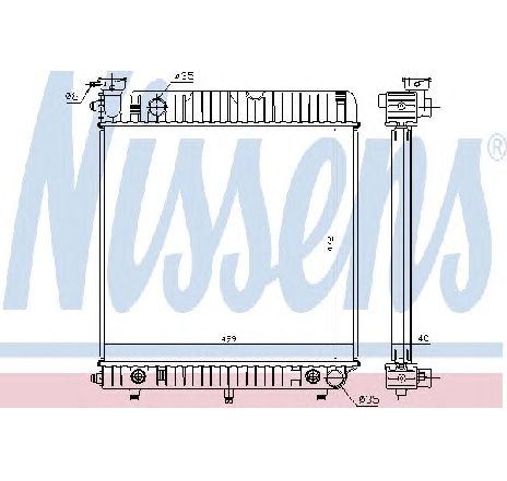 Radiator, racire motor NISSENS 62632 Radiator, racire motor NISSENS 62632