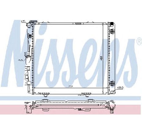 Radiator, racire motor NISSENS 62683A</br>Piesa auto pentru Radiator racire apa/ ulei Radiator, racire motor NISSENS 62683A</br>Piesa auto pentru Radiator racire apa/ ulei