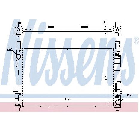 Radiator, racire motor NISSENS 62799A Radiator, racire motor NISSENS 62799A