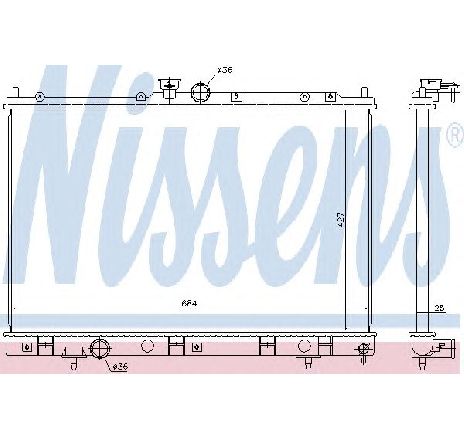 Radiator, racire motor NISSENS 628972</br>Piesa auto pentru Radiator racire apa/ ulei Radiator, racire motor NISSENS 628972</br>Piesa auto pentru Radiator racire apa/ ulei