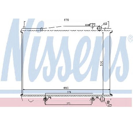 Radiator, racire motor NISSENS 62916 Radiator, racire motor NISSENS 62916