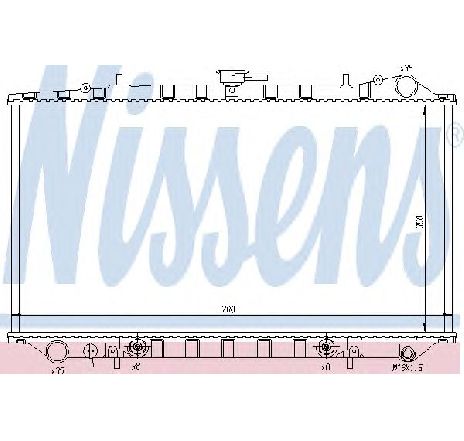 Radiator, racire motor NISSENS 62978 Radiator, racire motor NISSENS 62978