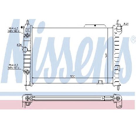 Radiator, racire motor NISSENS 63061A</br>Piesa auto pentru Radiator racire apa/ ulei Radiator, racire motor NISSENS 63061A</br>Piesa auto pentru Radiator racire apa/ ulei