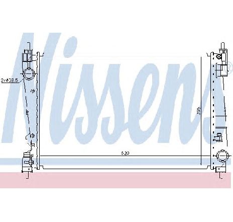 Radiator, racire motor NISSENS 630755 Radiator, racire motor NISSENS 630755