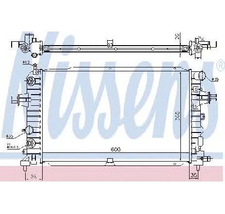 Radiator, racire motor NISSENS 630768</br>Piesa auto pentru Radiator racire apa/ ulei Radiator, racire motor NISSENS 630768</br>Piesa auto pentru Radiator racire apa/ ulei