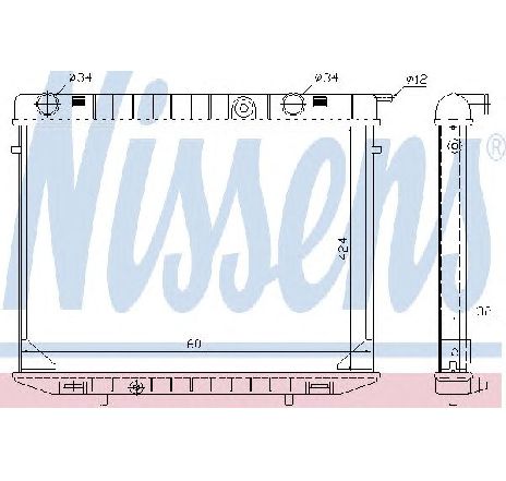 Radiator, racire motor NISSENS 63245</br>Piesa auto pentru Radiator racire apa/ ulei Radiator, racire motor NISSENS 63245</br>Piesa auto pentru Radiator racire apa/ ulei