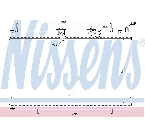 Radiator, racire motor NISSENS 63619 Radiator, racire motor NISSENS 63619