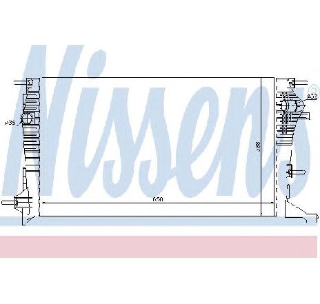 Radiator, racire motor NISSENS 637607 Radiator, racire motor NISSENS 637607