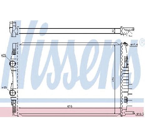 Radiator, racire motor NISSENS 637633 Radiator, racire motor NISSENS 637633