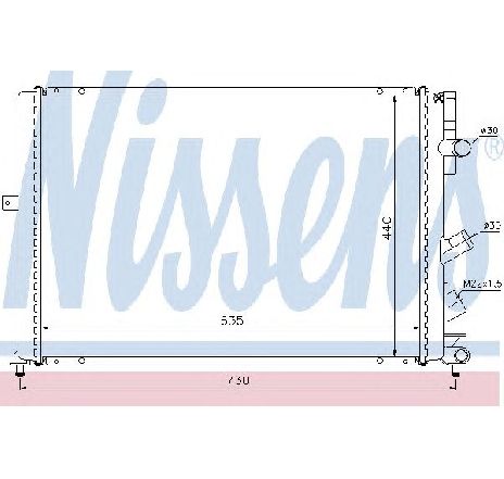 Radiator, racire motor NISSENS 63841 Radiator, racire motor NISSENS 63841