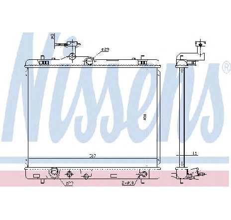 Radiator, racire motor NISSENS 64258</br>Piesa auto pentru Radiator racire apa/ ulei Radiator, racire motor NISSENS 64258</br>Piesa auto pentru Radiator racire apa/ ulei