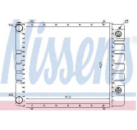 Radiator, racire motor NISSENS 64328 Radiator, racire motor NISSENS 64328