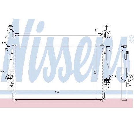 Radiator, racire motor NISSENS 64677A Radiator, racire motor NISSENS 64677A