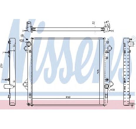 Radiator, racire motor NISSENS 646804</br>Piesa auto pentru Radiator racire apa/ ulei Radiator, racire motor NISSENS 646804</br>Piesa auto pentru Radiator racire apa/ ulei