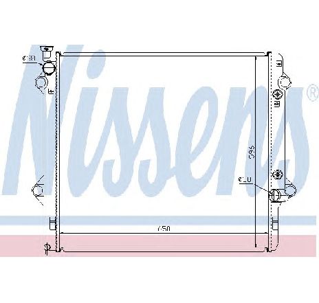 Radiator, racire motor NISSENS 646806 Radiator, racire motor NISSENS 646806