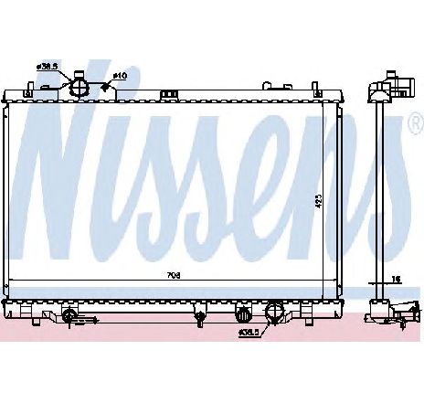 Radiator, racire motor NISSENS 646819</br>Piesa auto pentru Radiator racire apa/ ulei Radiator, racire motor NISSENS 646819</br>Piesa auto pentru Radiator racire apa/ ulei