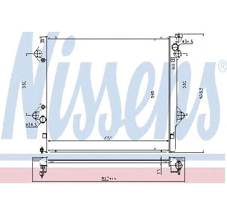 Radiator, racire motor NISSENS 646822 Radiator, racire motor NISSENS 646822