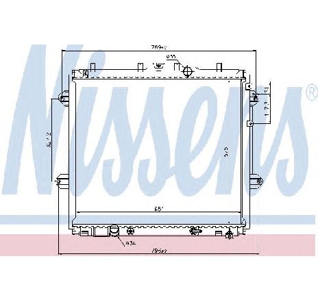 Radiator, racire motor NISSENS 646825 Radiator, racire motor NISSENS 646825