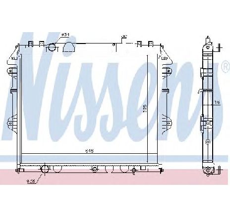 Radiator, racire motor NISSENS 646849</br>Piesa auto pentru Radiator racire apa/ ulei Radiator, racire motor NISSENS 646849</br>Piesa auto pentru Radiator racire apa/ ulei