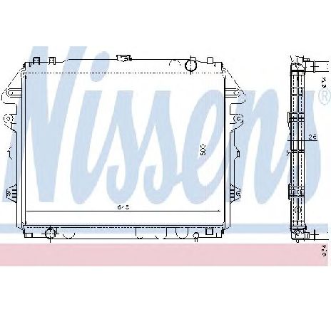 Radiator, racire motor NISSENS 646884</br>Piesa auto pentru Radiator racire apa/ ulei Radiator, racire motor NISSENS 646884</br>Piesa auto pentru Radiator racire apa/ ulei