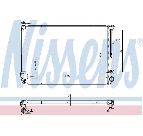 Radiator, racire motor NISSENS 646887 Radiator, racire motor NISSENS 646887