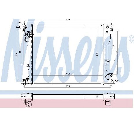 Radiator, racire motor NISSENS 646904</br>Piesa auto pentru Radiator racire apa/ ulei Radiator, racire motor NISSENS 646904</br>Piesa auto pentru Radiator racire apa/ ulei