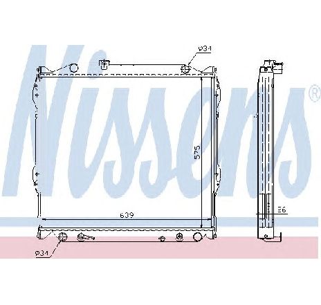 Radiator, racire motor NISSENS 647551 Radiator, racire motor NISSENS 647551