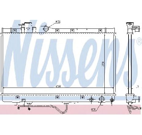 Radiator, racire motor NISSENS 647771 Radiator, racire motor NISSENS 647771