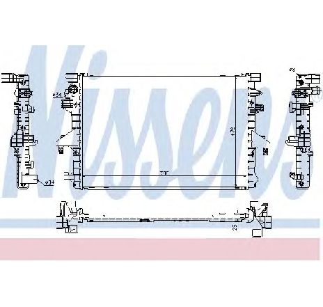 Radiator, racire motor NISSENS 65285</br>Piesa auto pentru Radiator racire apa/ ulei Radiator, racire motor NISSENS 65285</br>Piesa auto pentru Radiator racire apa/ ulei