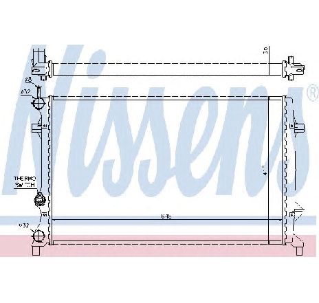 Radiator, racire motor NISSENS 65296 Radiator, racire motor NISSENS 65296