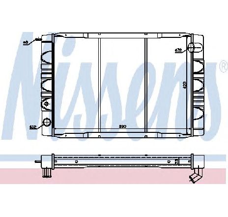 Radiator, racire motor NISSENS 65610 Radiator, racire motor NISSENS 65610